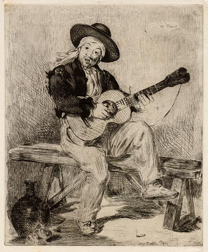 Le Chanteur Espagnol or Le Guitarero
